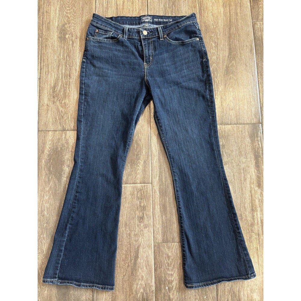 Levi Strauss Signature Gold Jeans Size 12 Mid‎ Rise Bootcut Excellent Condition